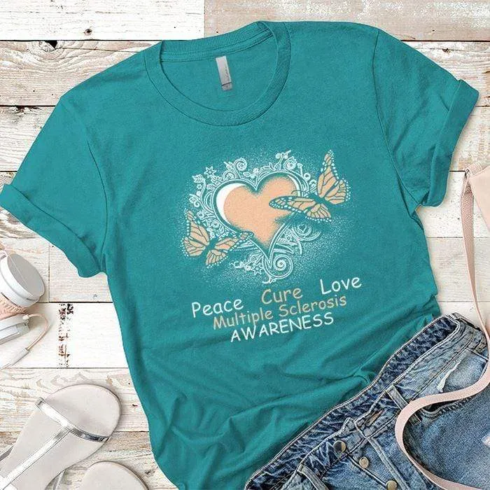 Peace Cure Love MS Premium Tees
