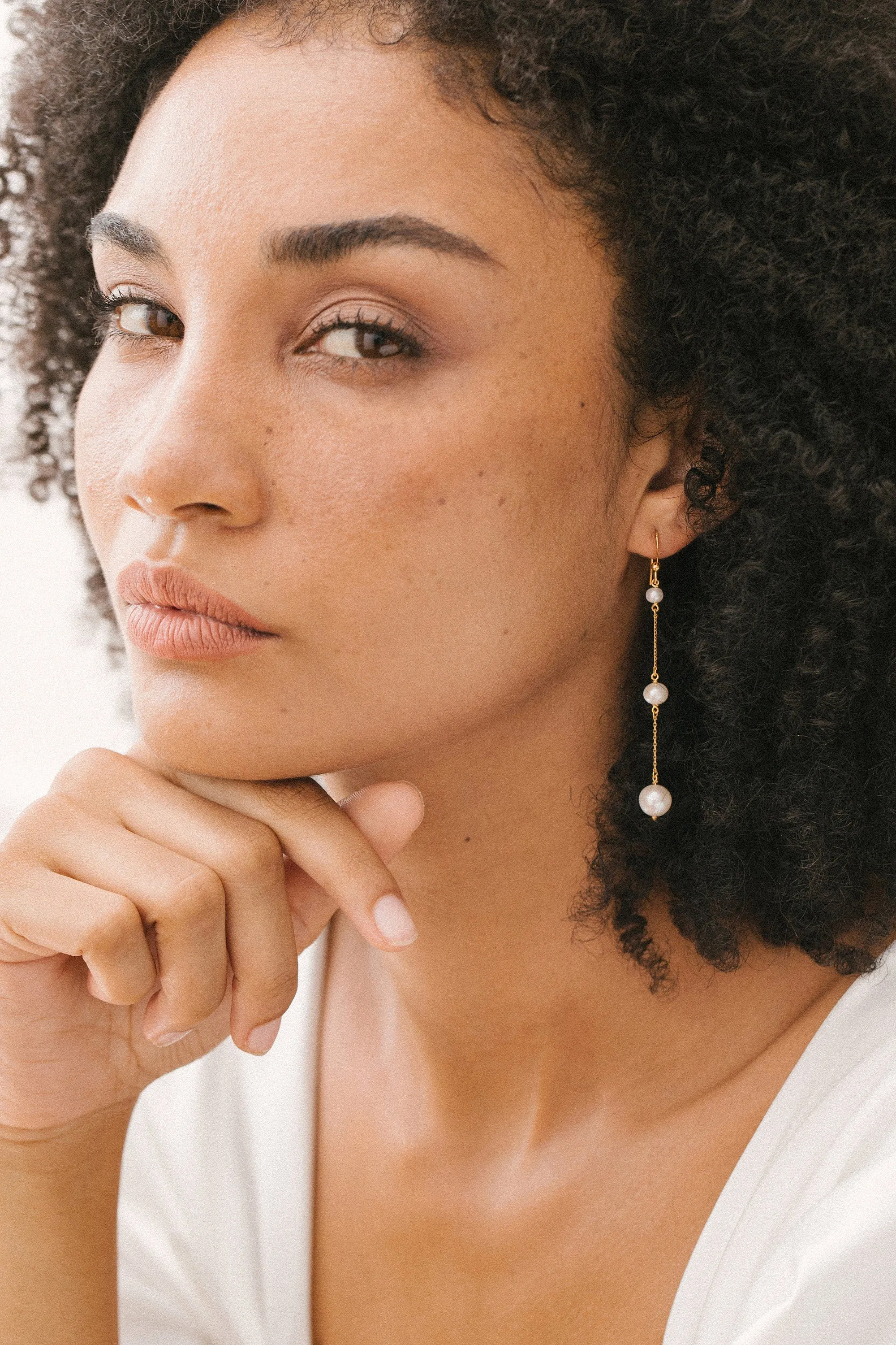 Pearl Dangle Earrings