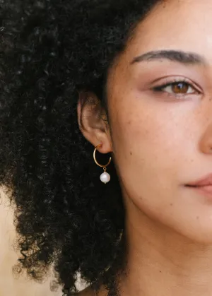 Pearl Hoop Earrings