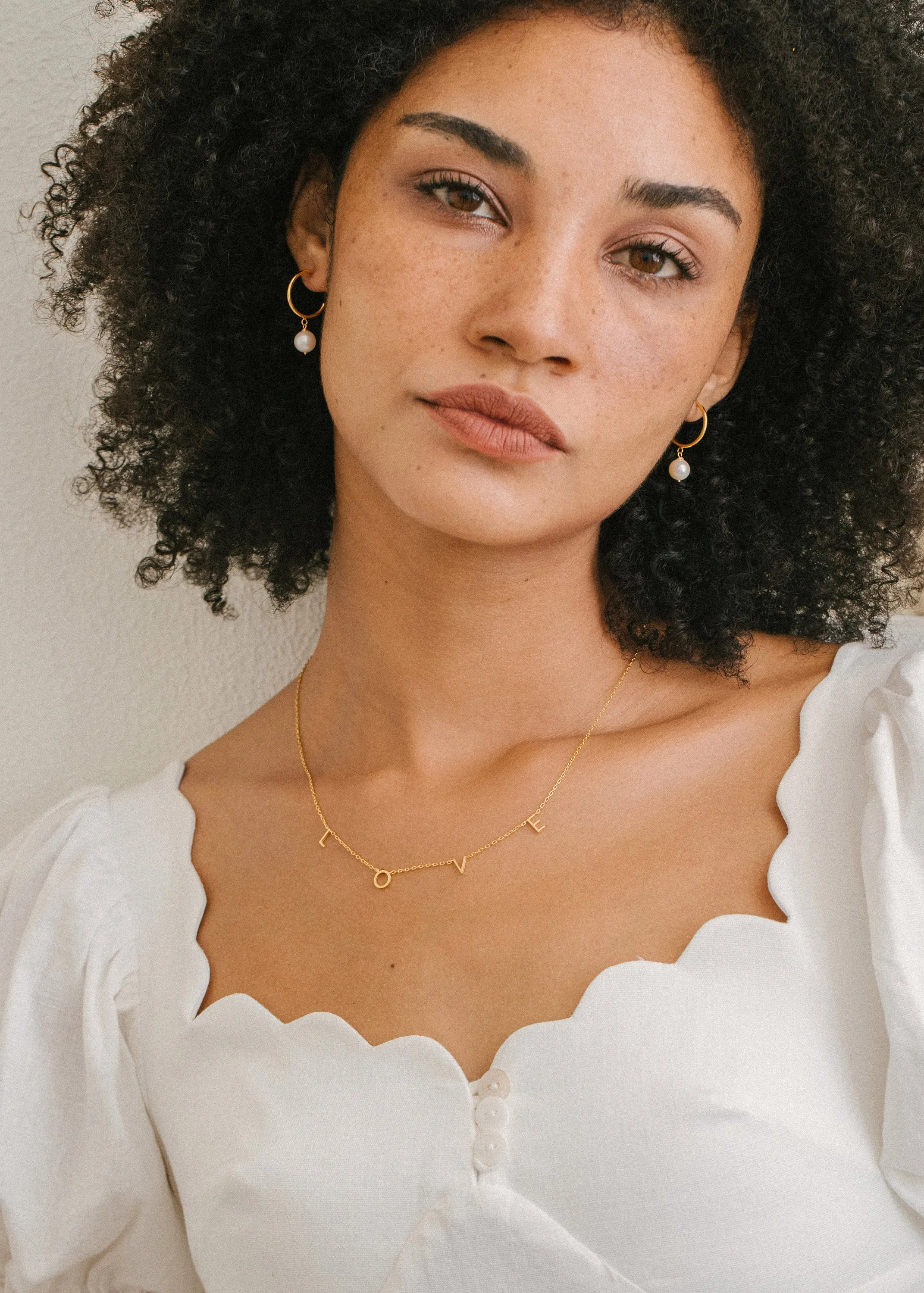 Pearl Hoop Earrings