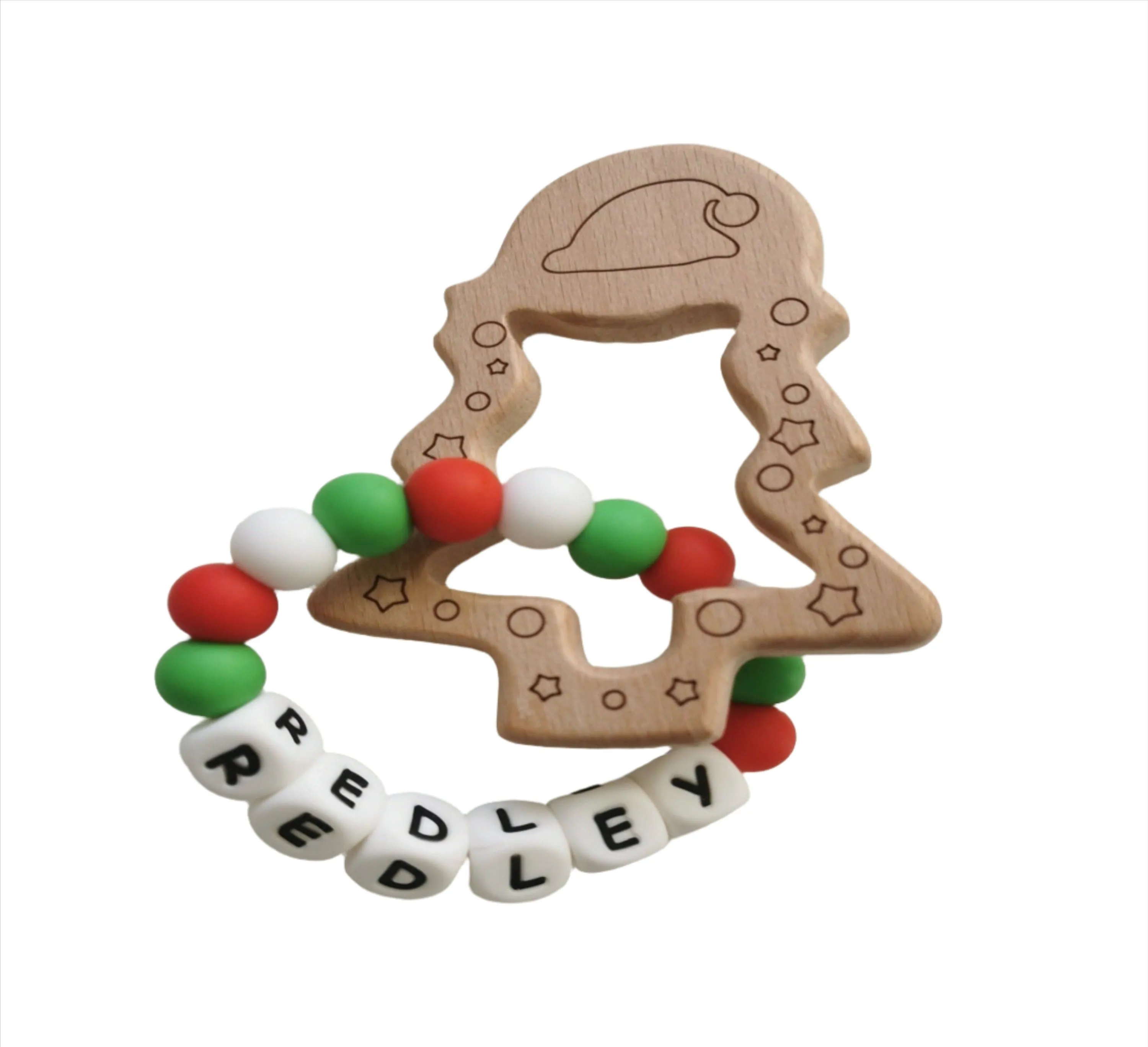 Personalised Christmas Teething Ring