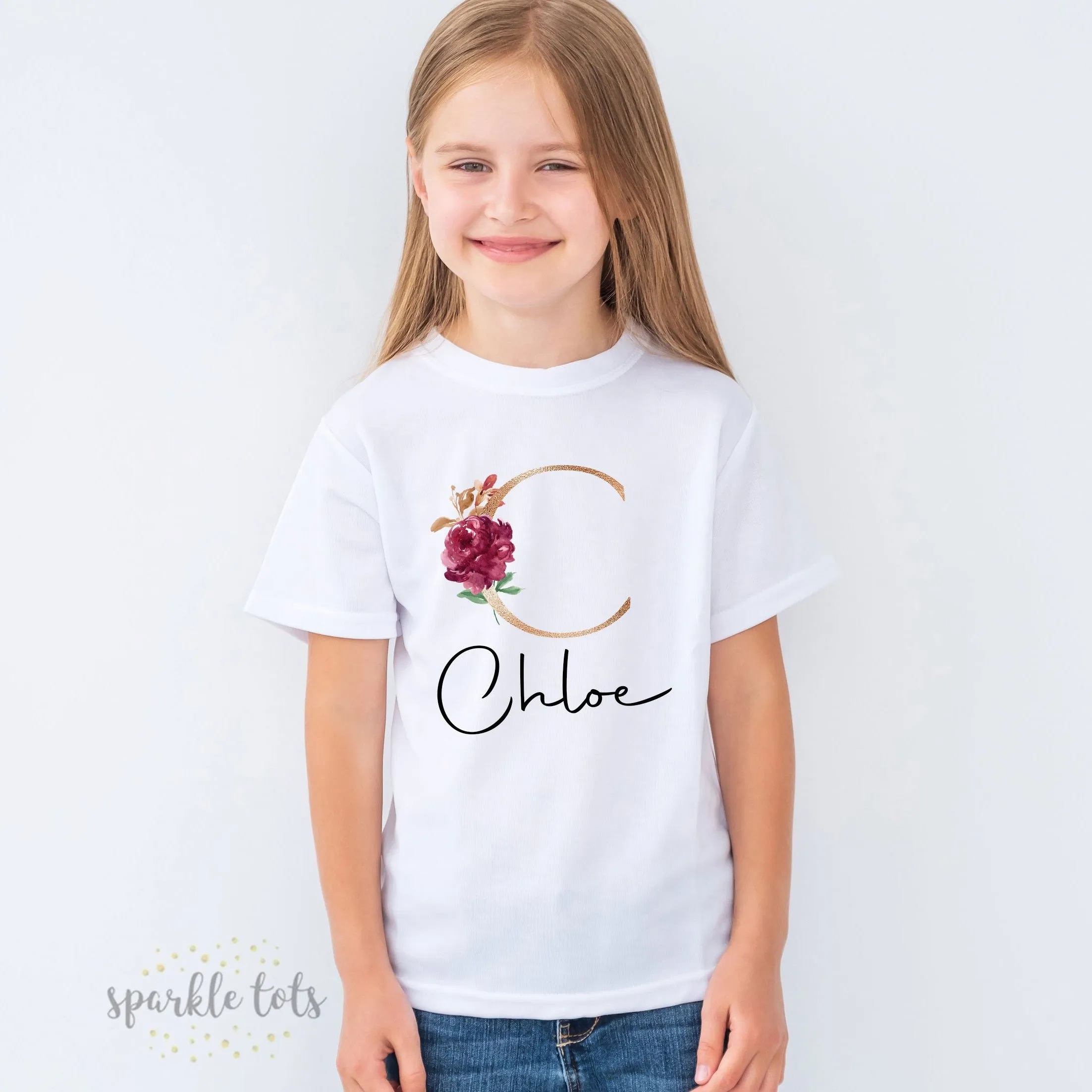 Personalised initial t-shirt