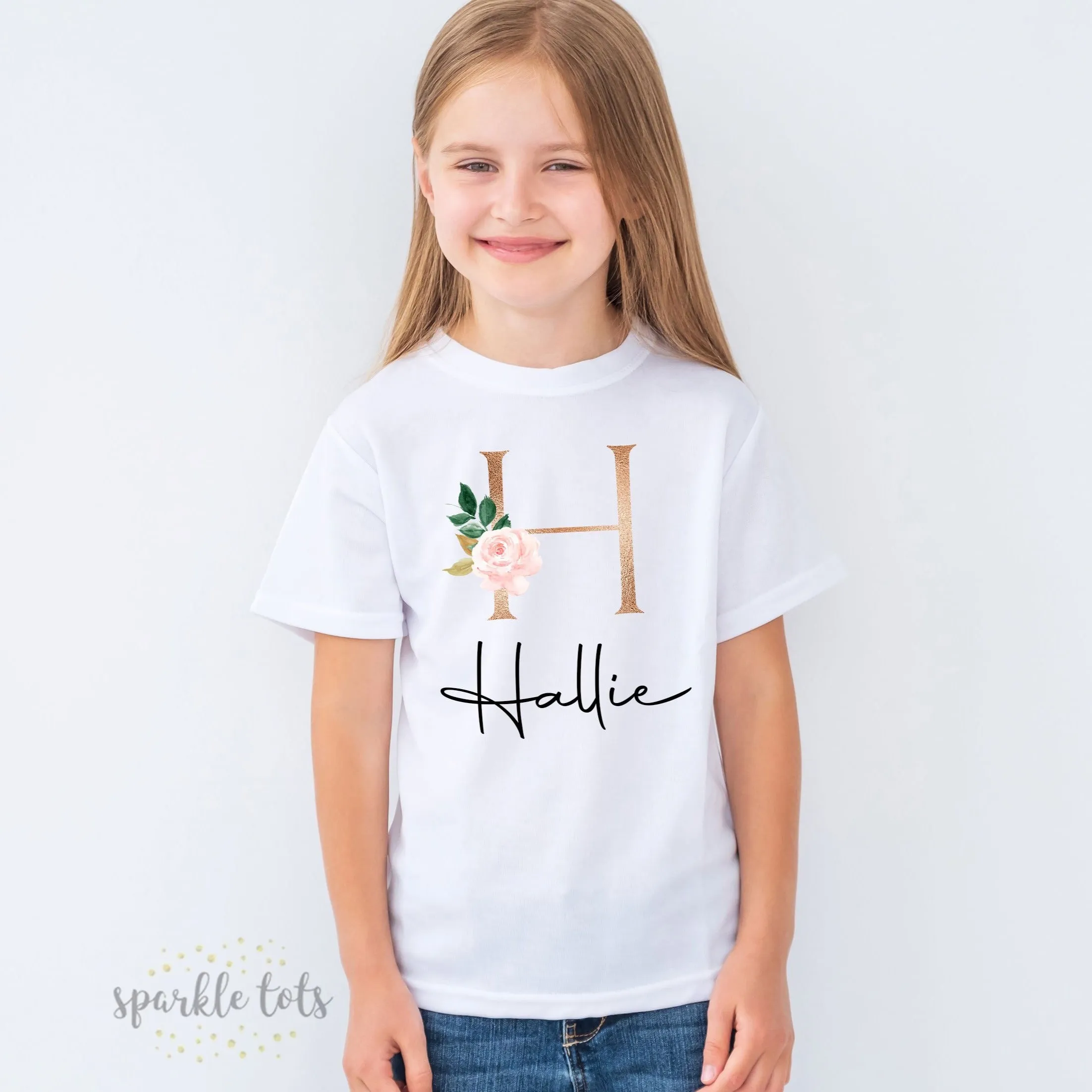 Personalised initial t-shirt