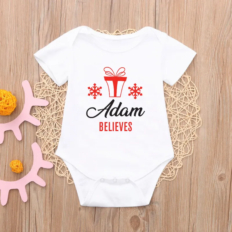 Personalised Name Believes Christmas T-shirts