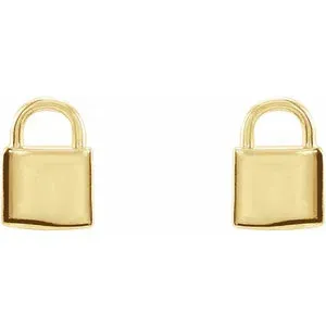 Petite Lock Earrings 87594
