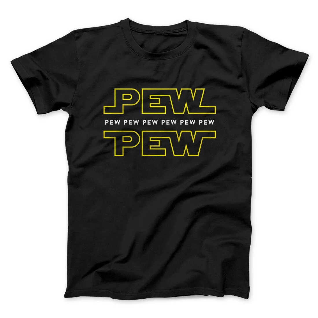 Pew Pew Funny Movie Men/Unisex T-Shirt