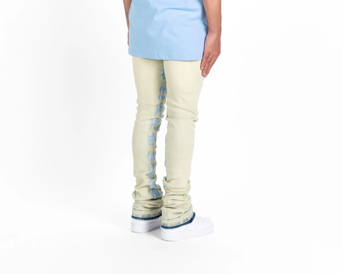 Pheelings AGAINST ALL ODDS FLARE STACK DENIM (LIGHT BLUE/SKY BLUE)