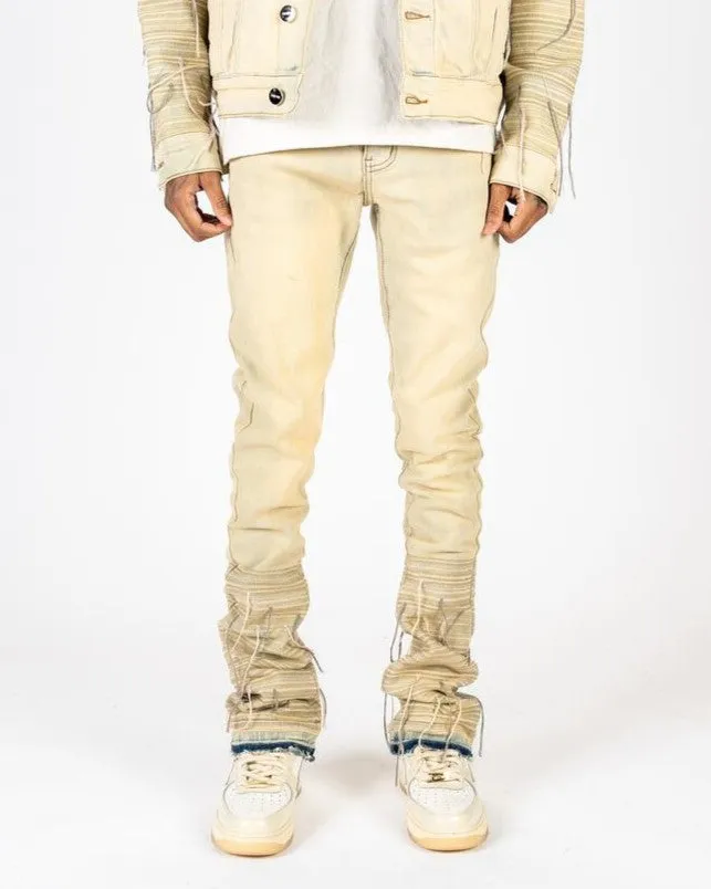 PHEELINGS PHREE SPIRIT FLARE STACK DENIM (LIGHT BLUE/SAND)