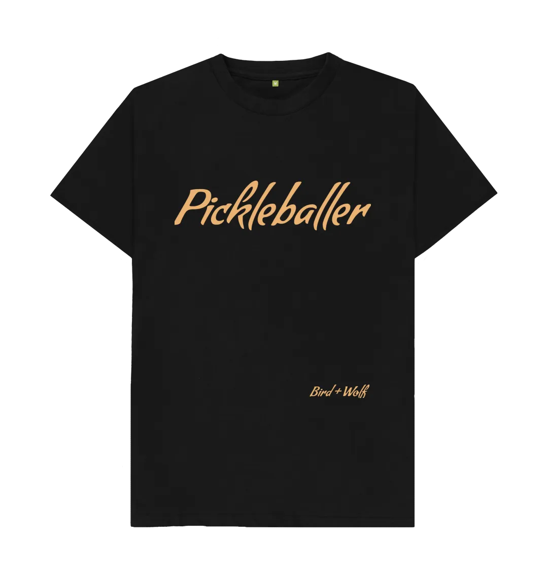 Pickleballer Classic Tee (Orange Lettering)