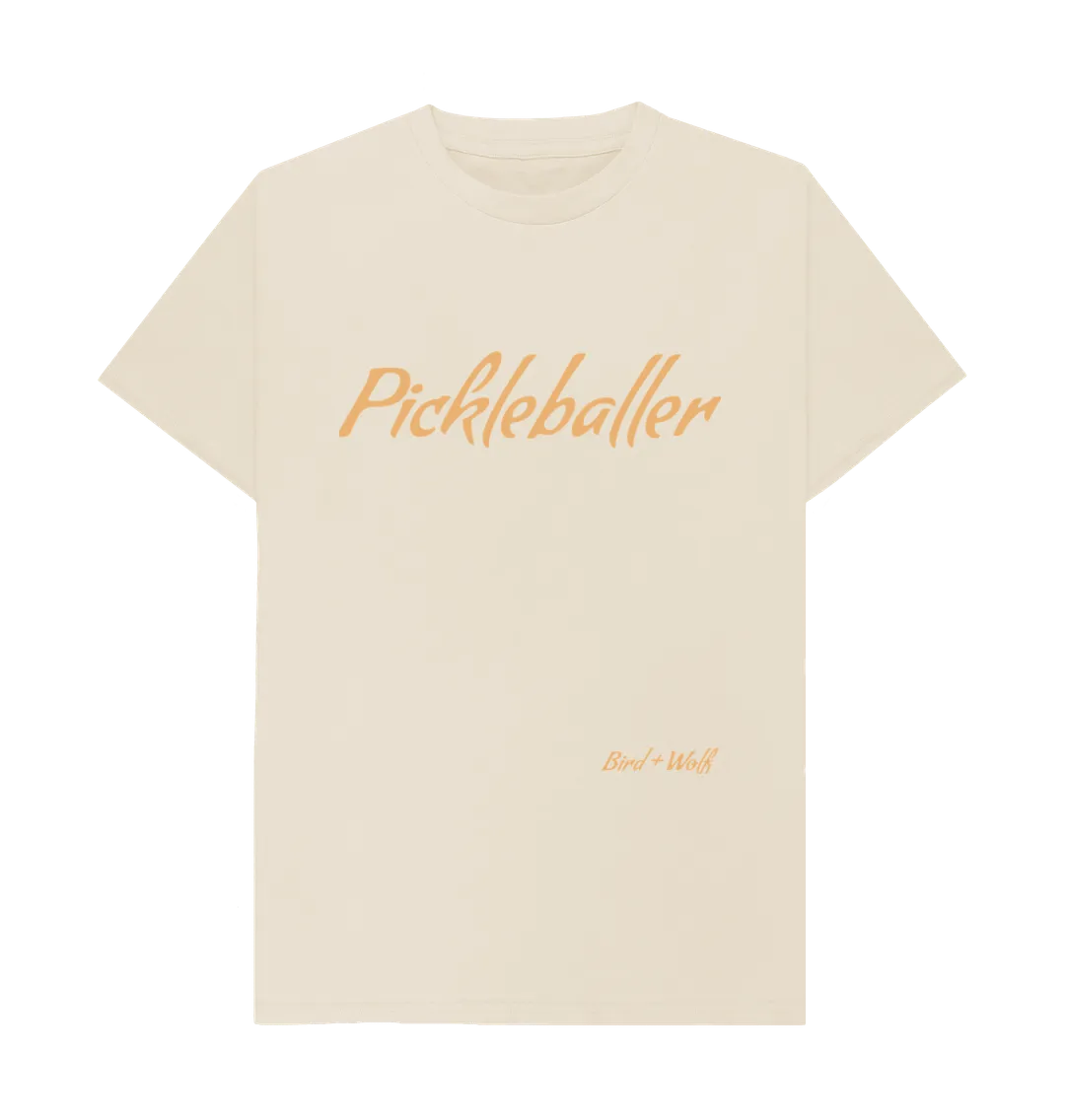 Pickleballer Classic Tee (Orange Lettering)