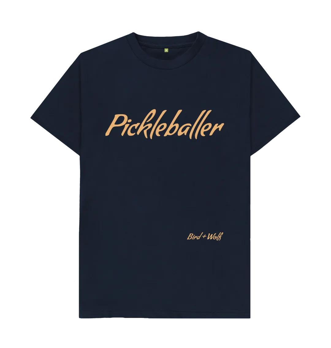 Pickleballer Classic Tee (Orange Lettering)