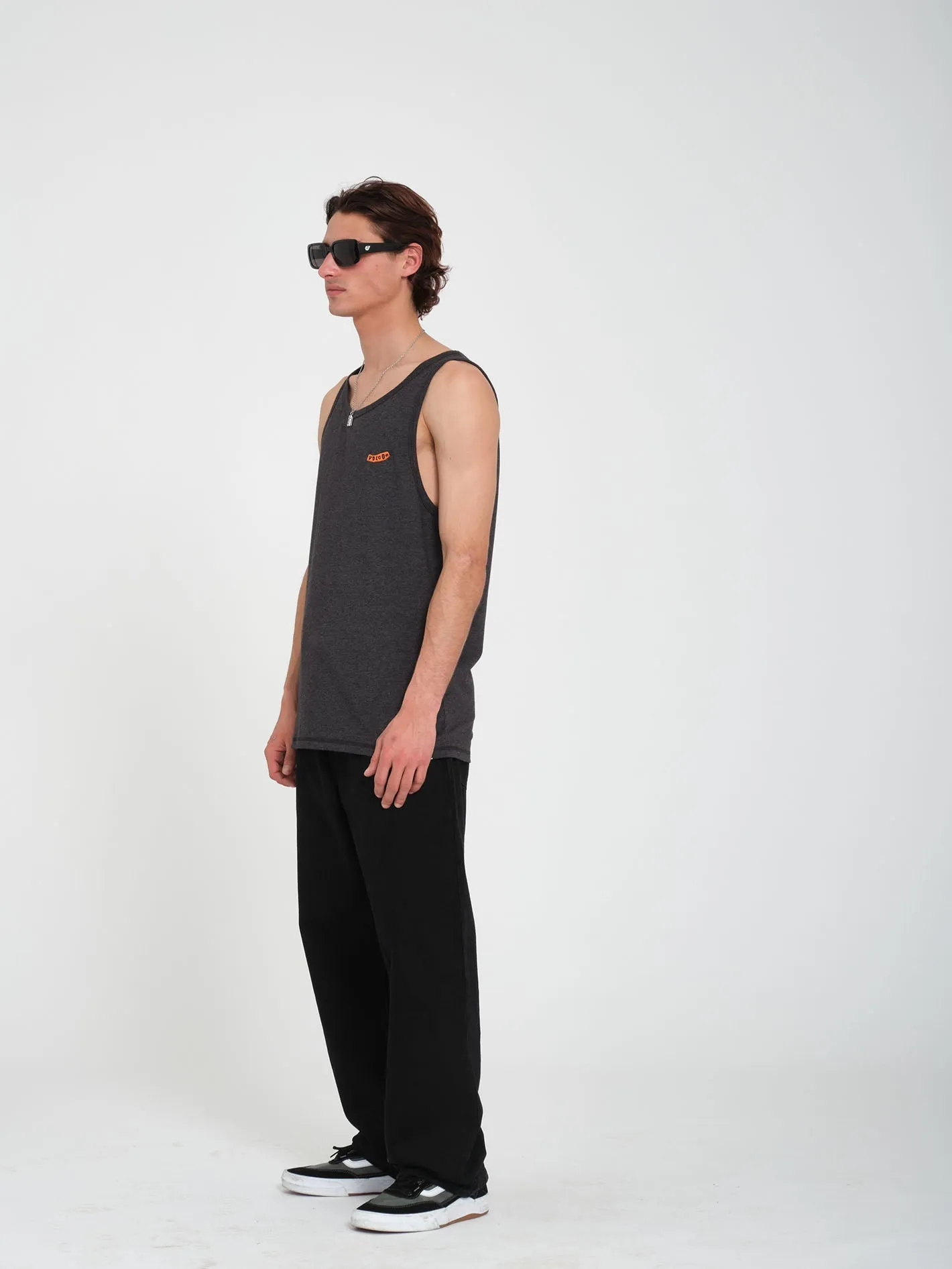 Pistol Stone Tank Top - HEATHER BLACK