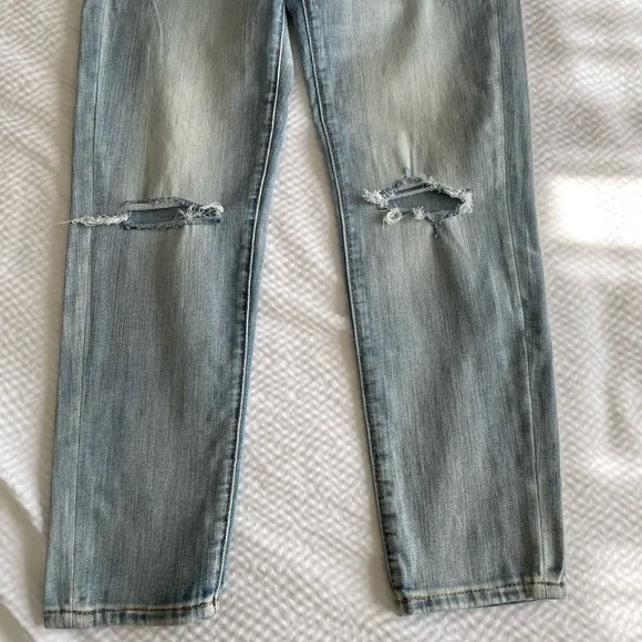 Polo Ralph Lauren Distressed Tompkins Skinny Crop Jeans