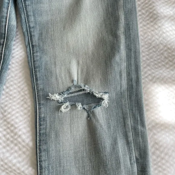 Polo Ralph Lauren Distressed Tompkins Skinny Crop Jeans