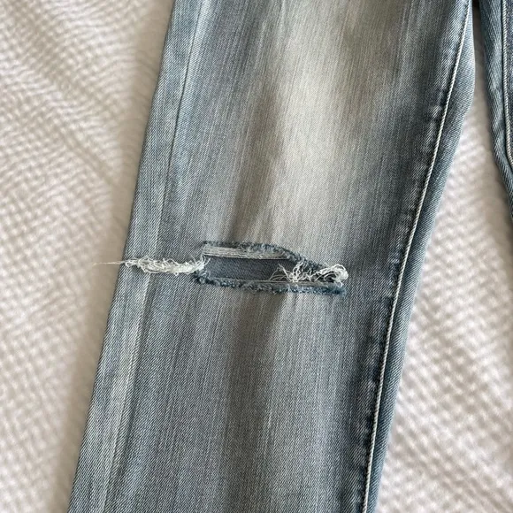 Polo Ralph Lauren Distressed Tompkins Skinny Crop Jeans