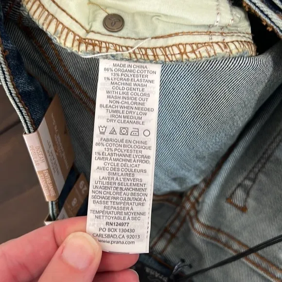 Prana Sienna Jeans Size 8/29 NWT