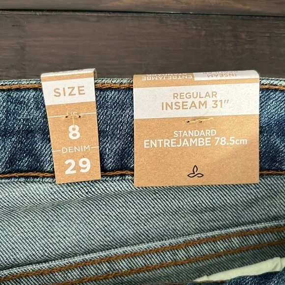 Prana Sienna Jeans Size 8/29 NWT