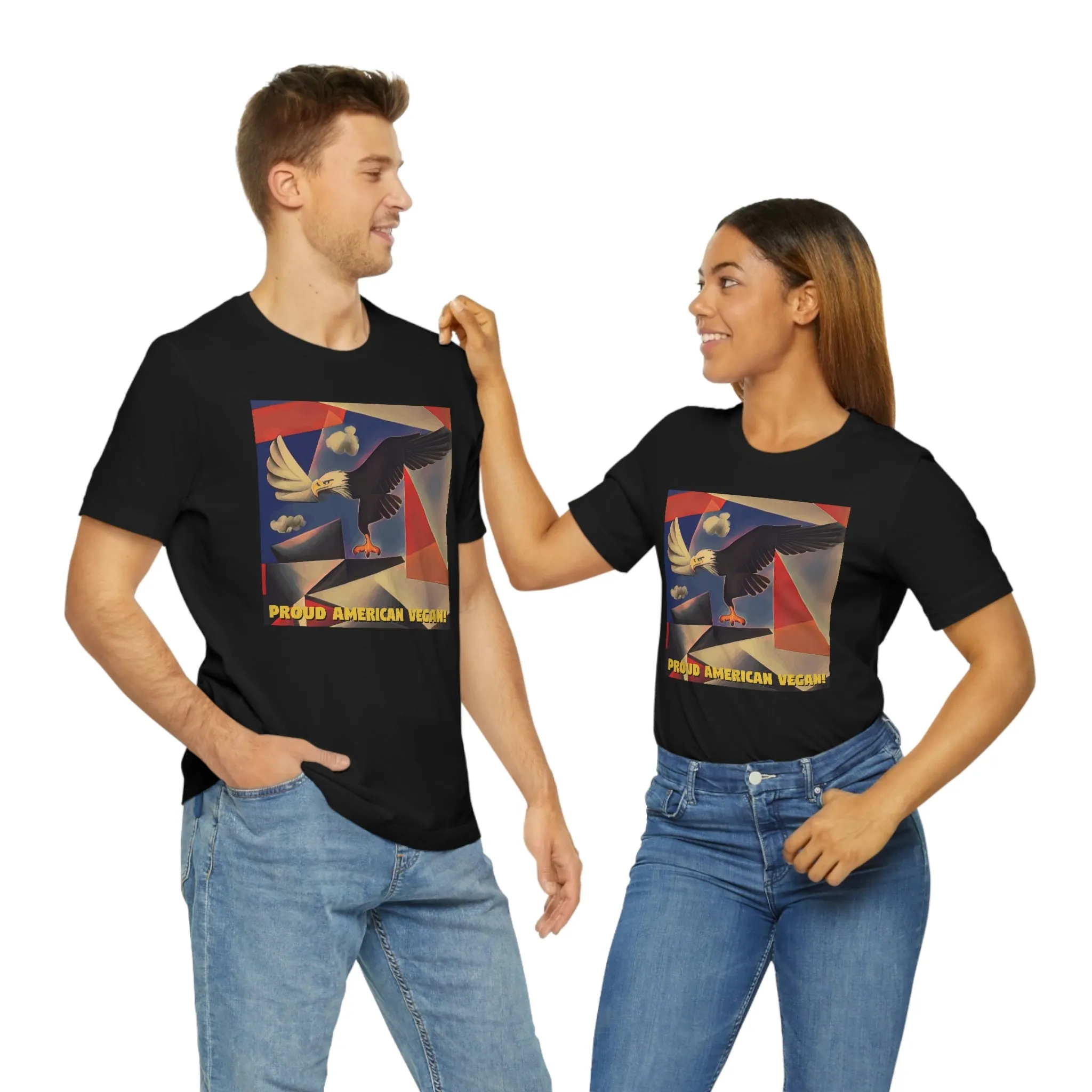 Proud American Vegan! Short Sleeve Tee