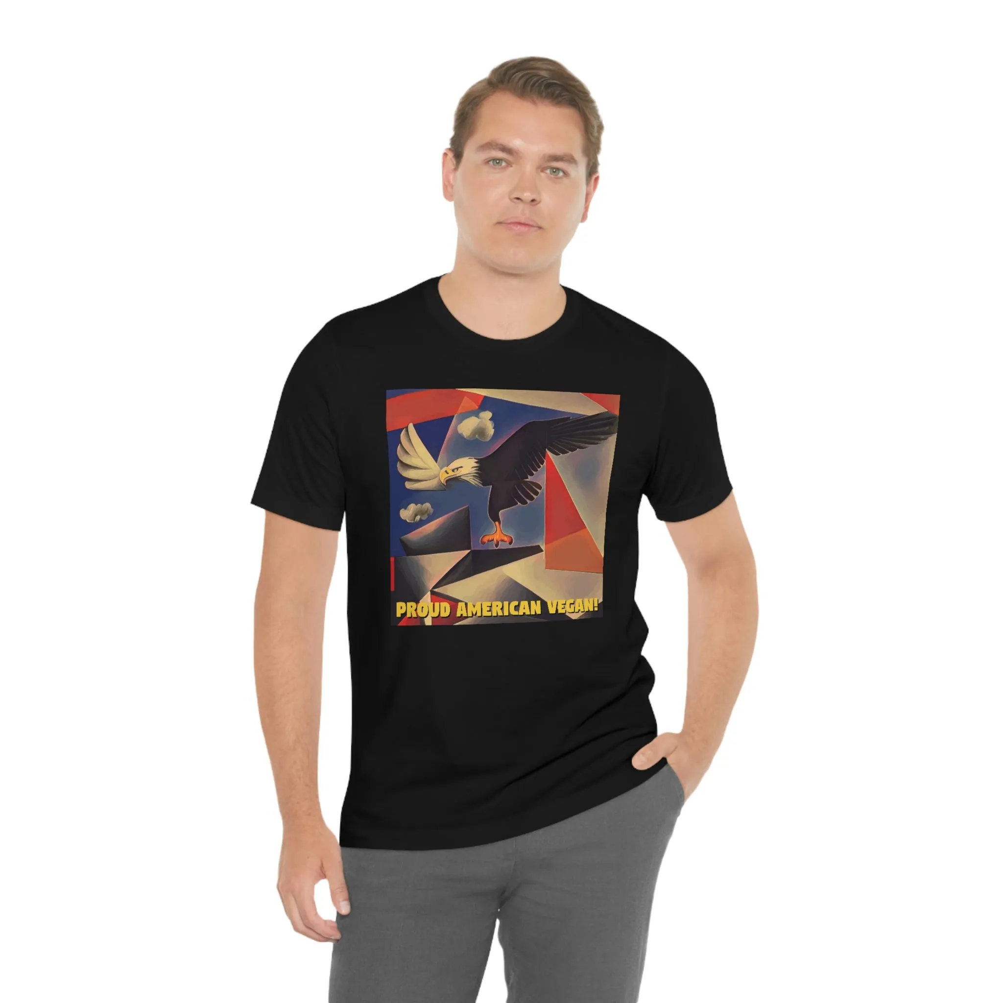 Proud American Vegan! Short Sleeve Tee