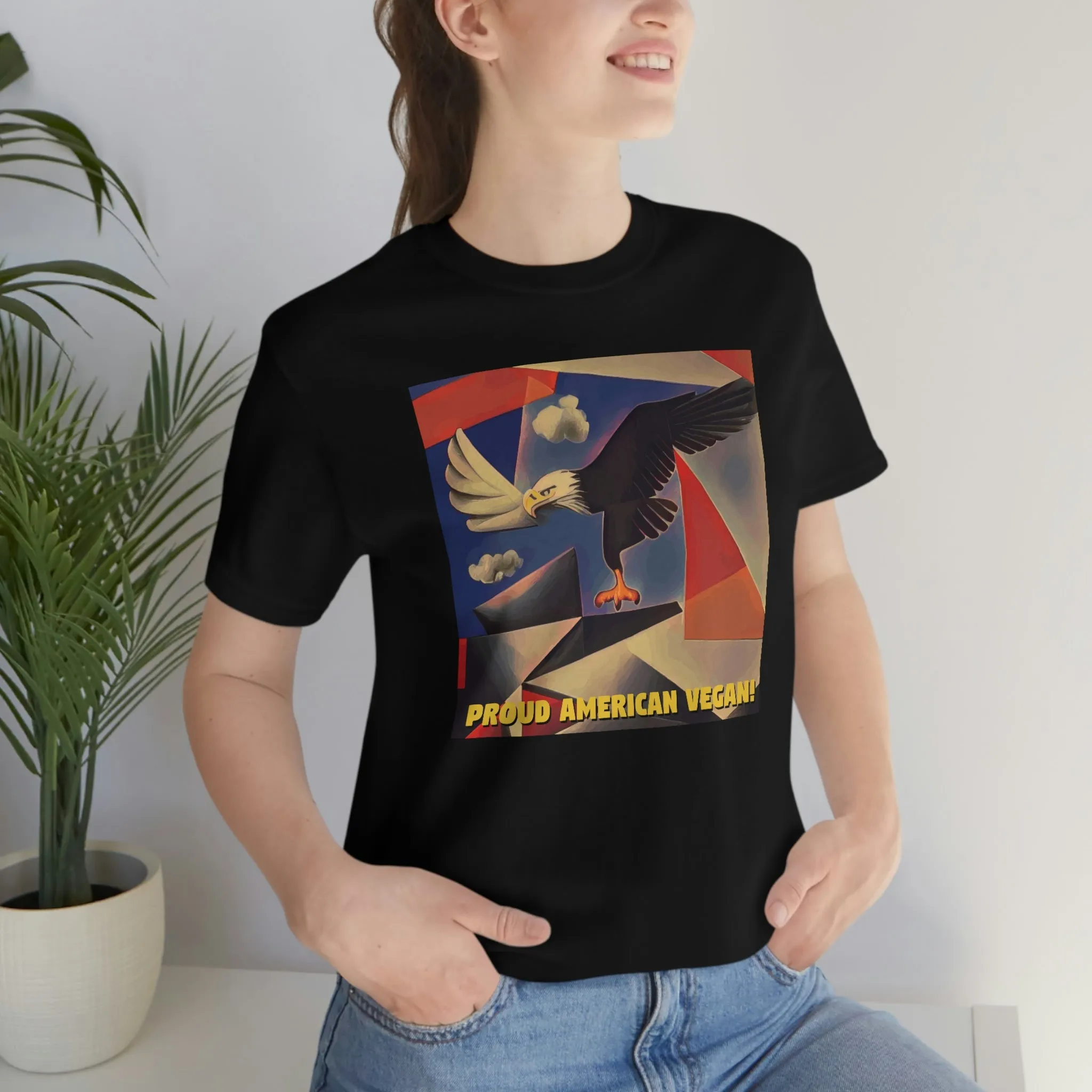 Proud American Vegan! Short Sleeve Tee