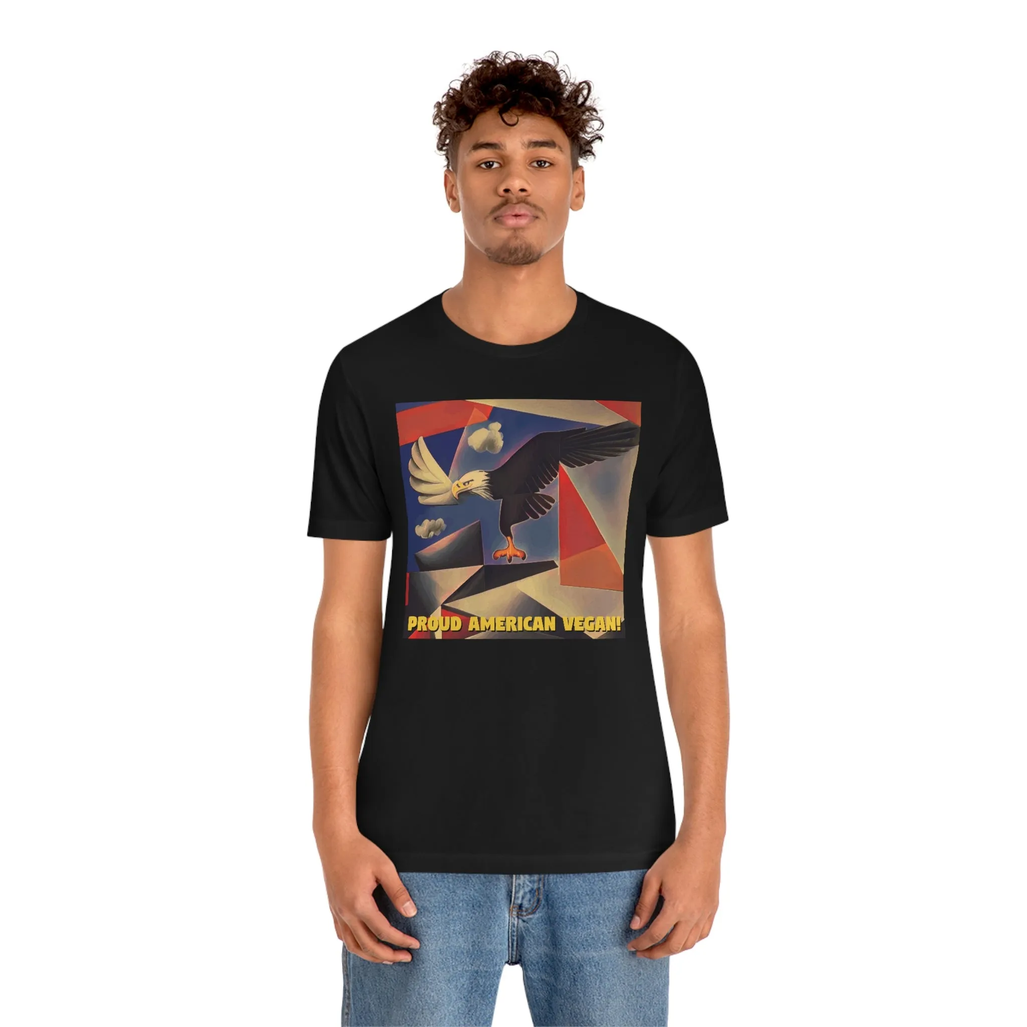 Proud American Vegan! Short Sleeve Tee