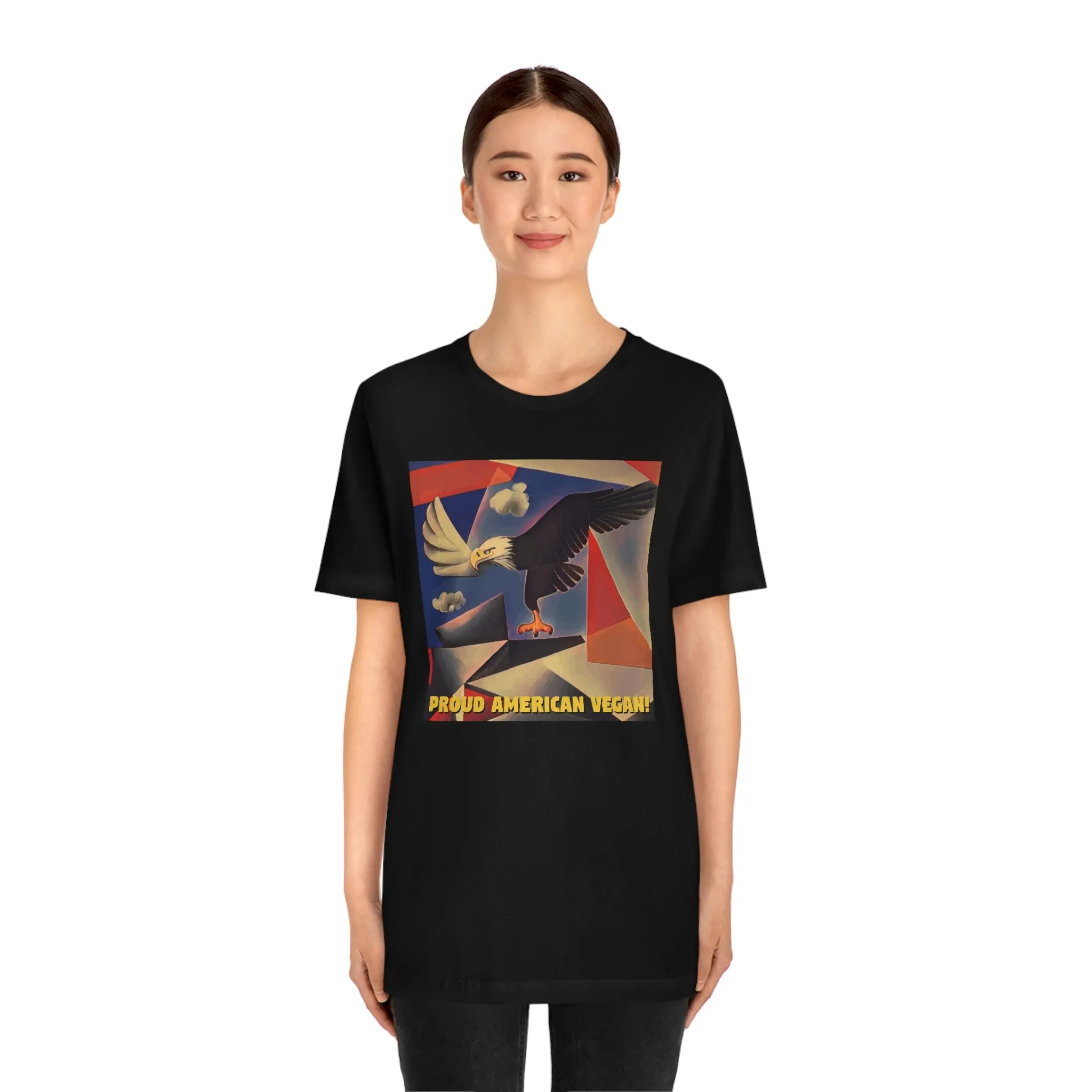 Proud American Vegan! Short Sleeve Tee