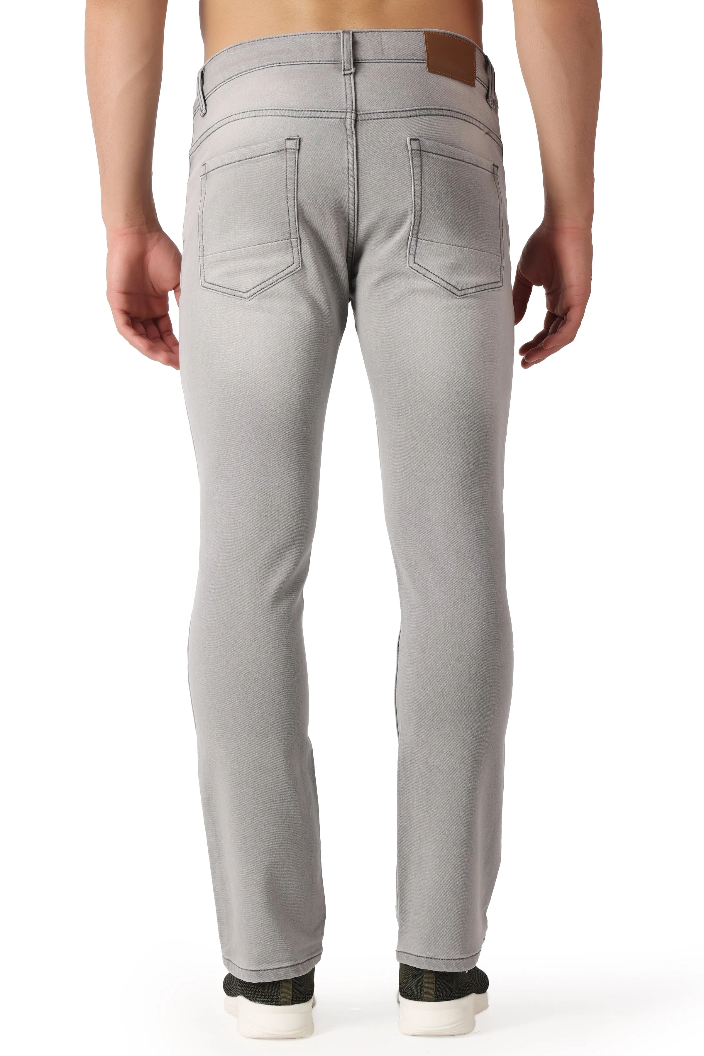 Pupil London Light Grey Regular Fit Jeans