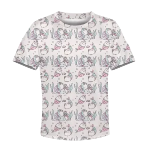 Pusheen Mermaid Kid Custom Cosplay Hoodies Apparel QT207152