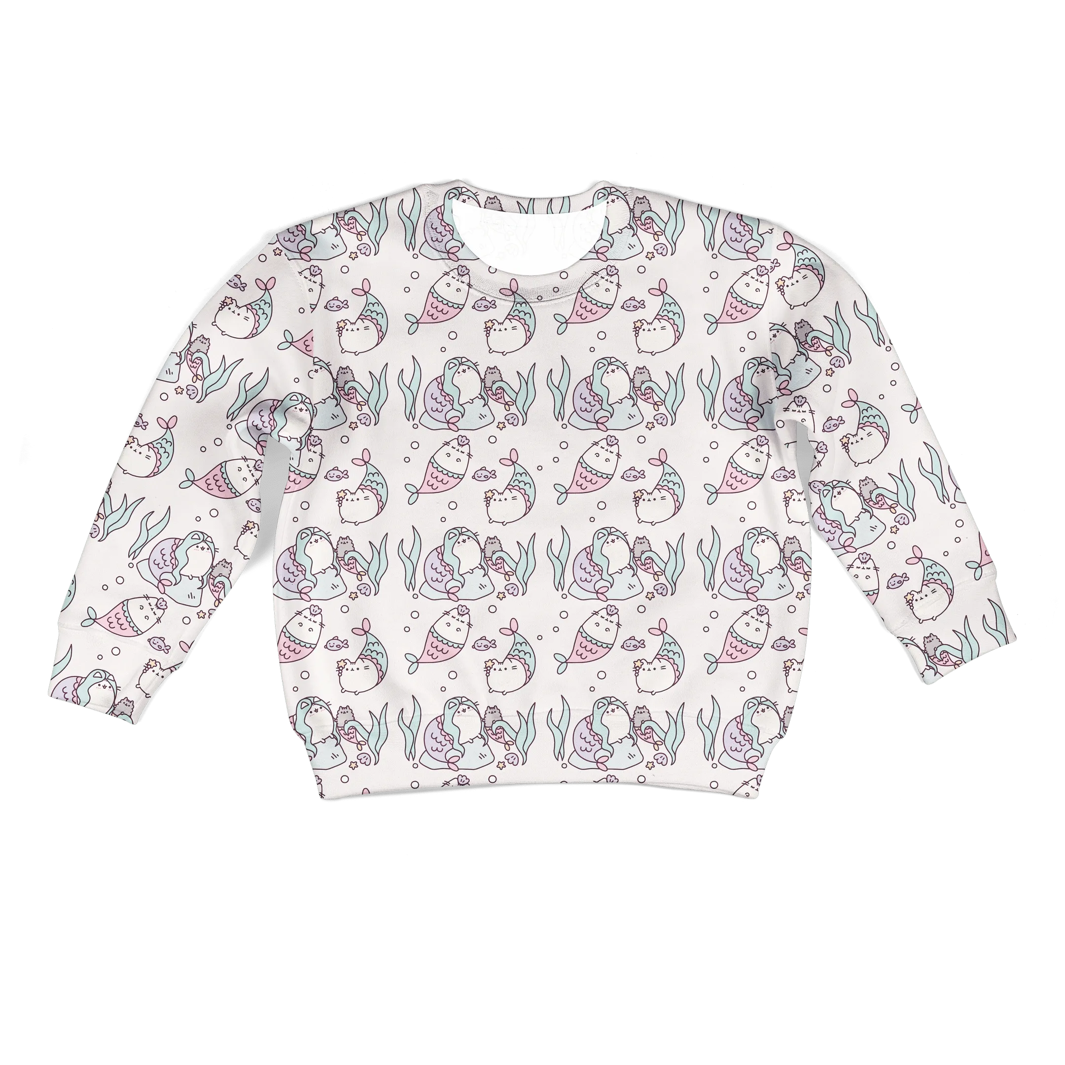 Pusheen Mermaid Kid Custom Cosplay Hoodies Apparel QT207152