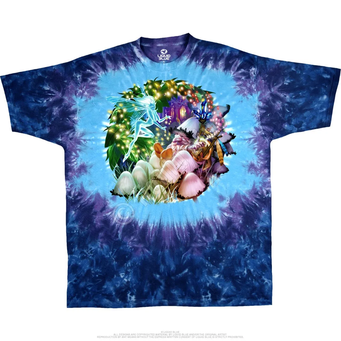 "Mushroom Garden" Tie Dye T-Shirt