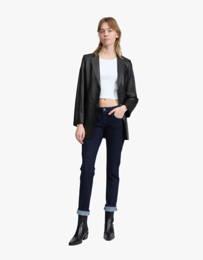 Rag & Bone Dre Low-Rise Slim Boyfriend Jeans in Rinse
