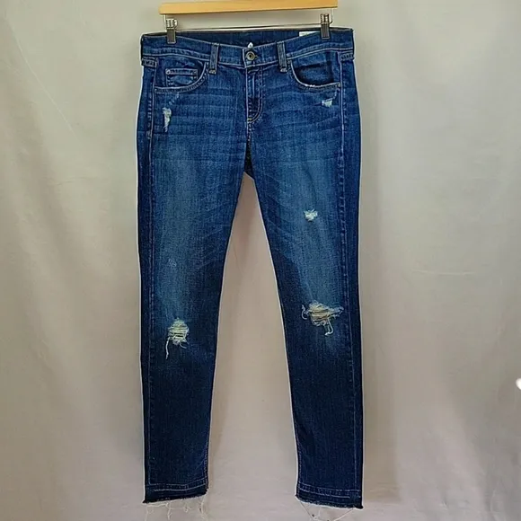 Rag &amp; Bone Dre Distressed Jeans Canyon Wash Size 32
