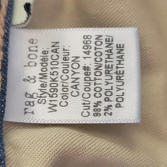 Rag &amp; Bone Dre Distressed Jeans Canyon Wash Size 32