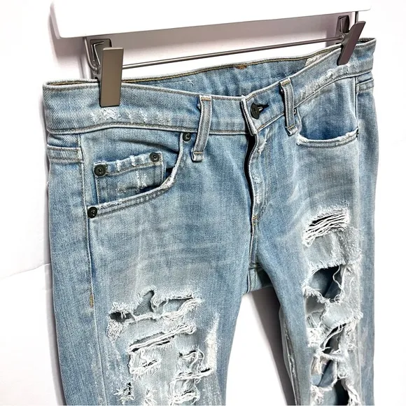 Rag &amp; Bone The Dre Thrasher Boyfriend Jeans Light Wash Size 26