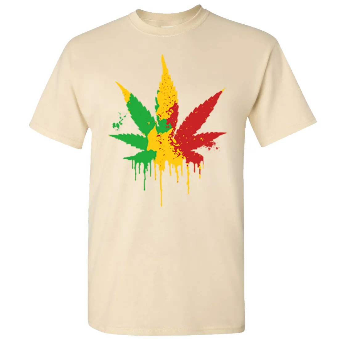 Rasta Pot Leaf Asst Colors T-shirt/tee