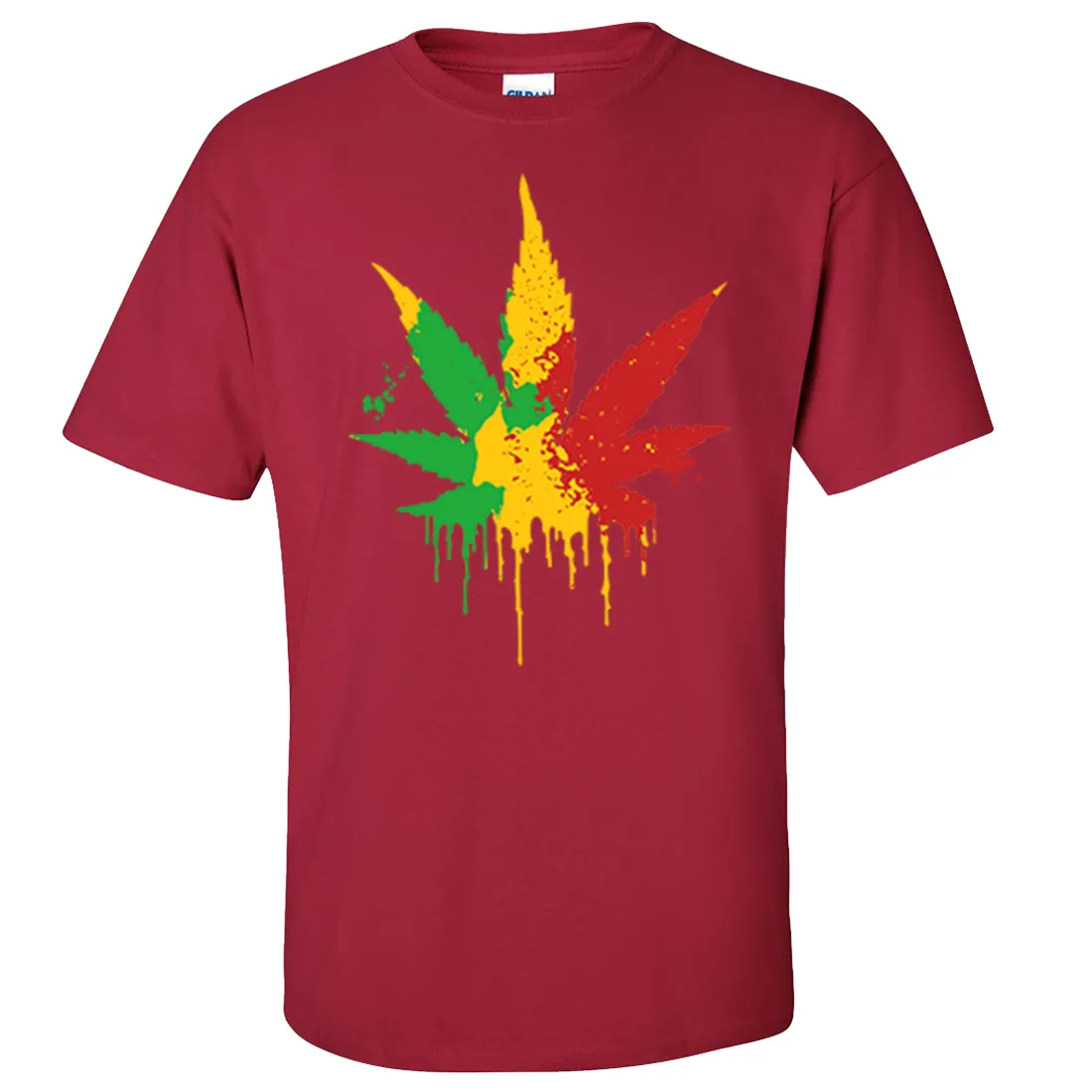 Rasta Pot Leaf Asst Colors T-shirt/tee