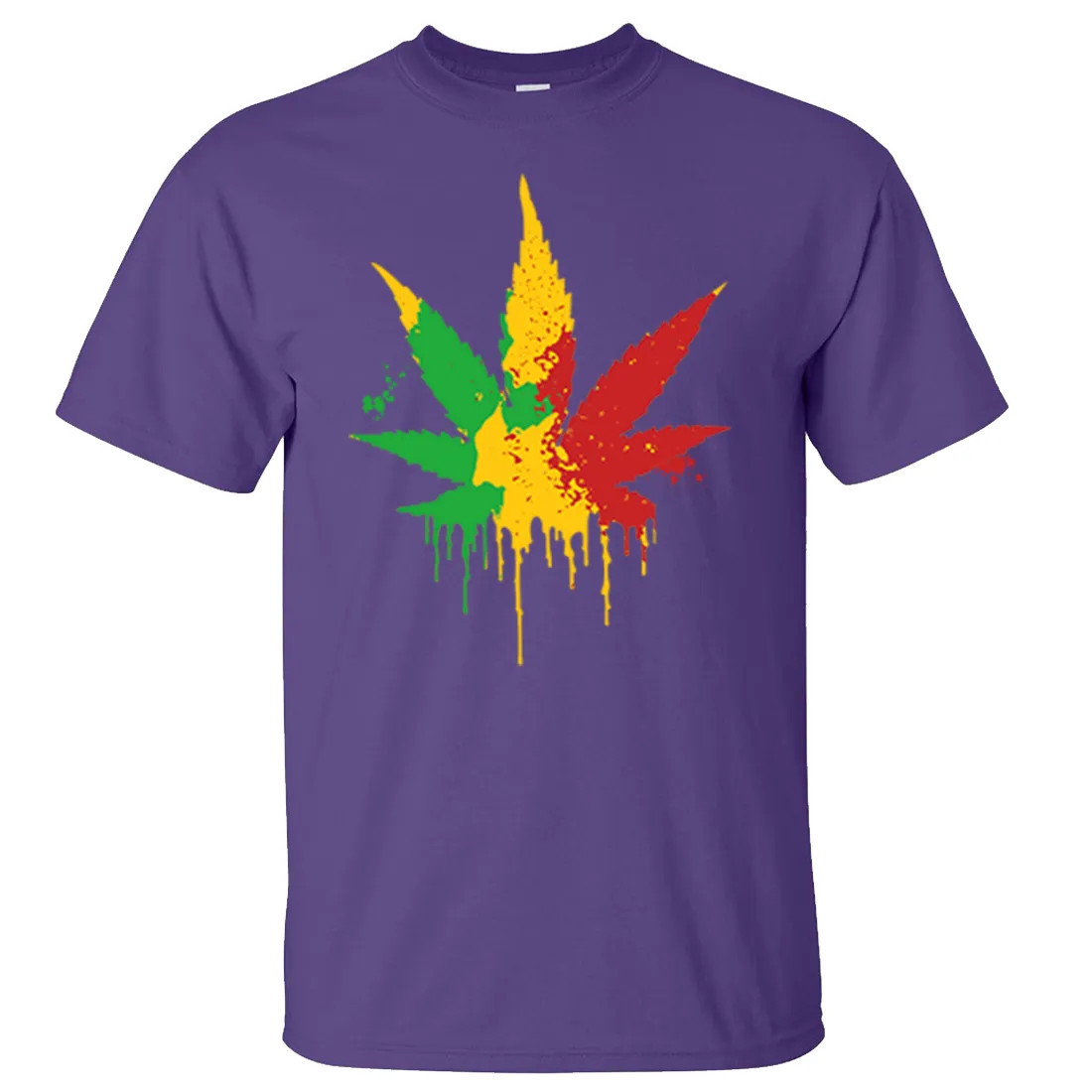 Rasta Pot Leaf Asst Colors T-shirt/tee