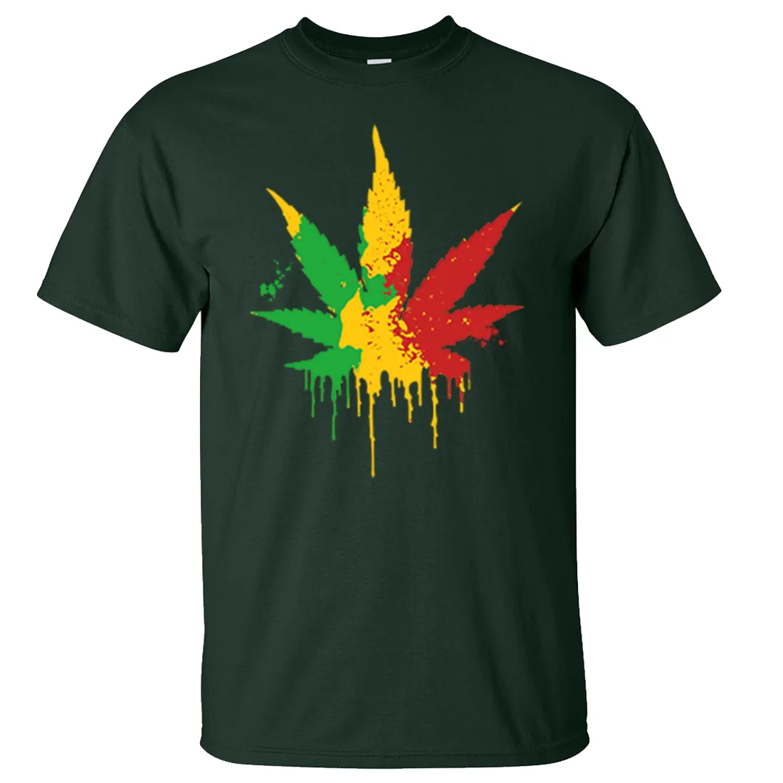 Rasta Pot Leaf Asst Colors T-shirt/tee