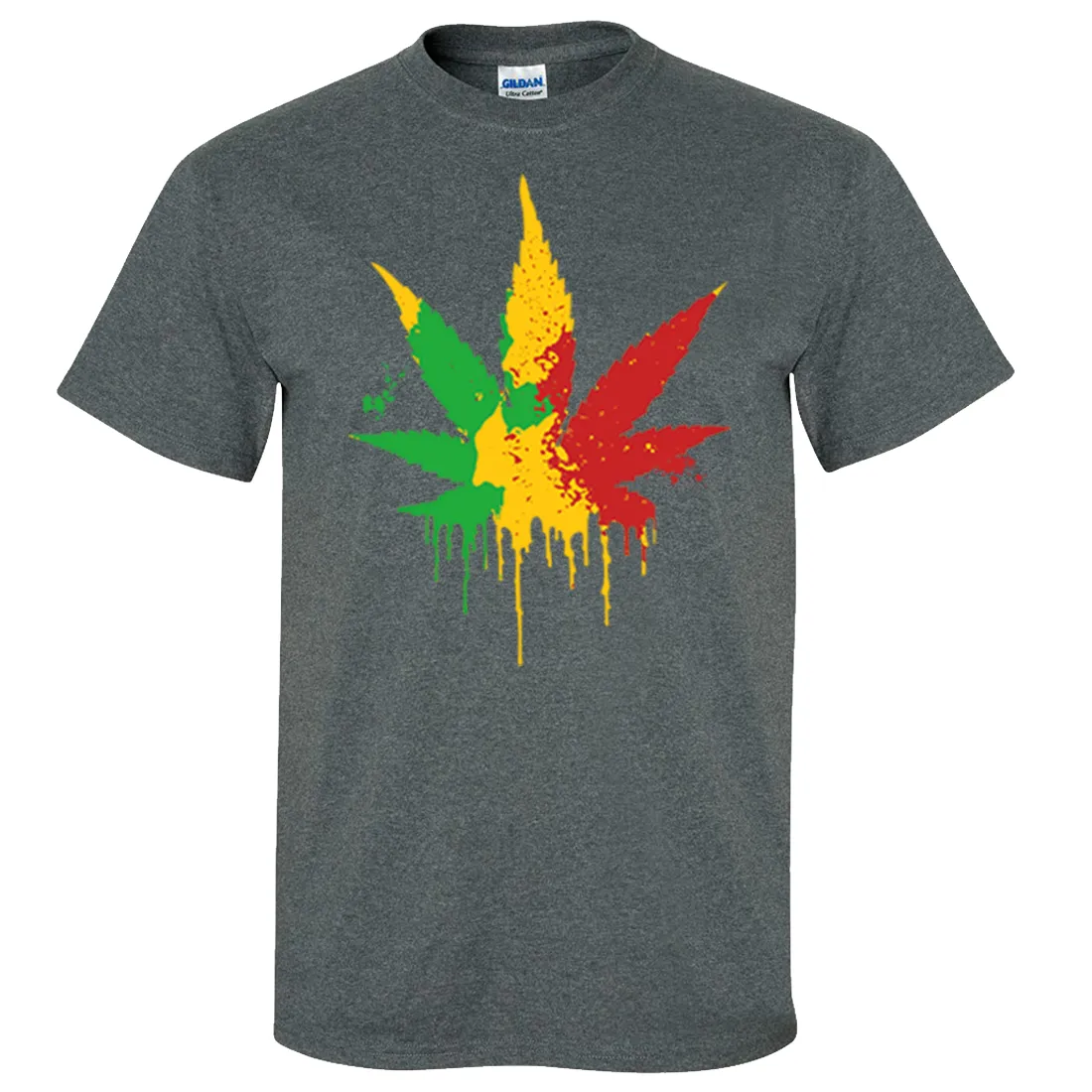 Rasta Pot Leaf Asst Colors T-shirt/tee