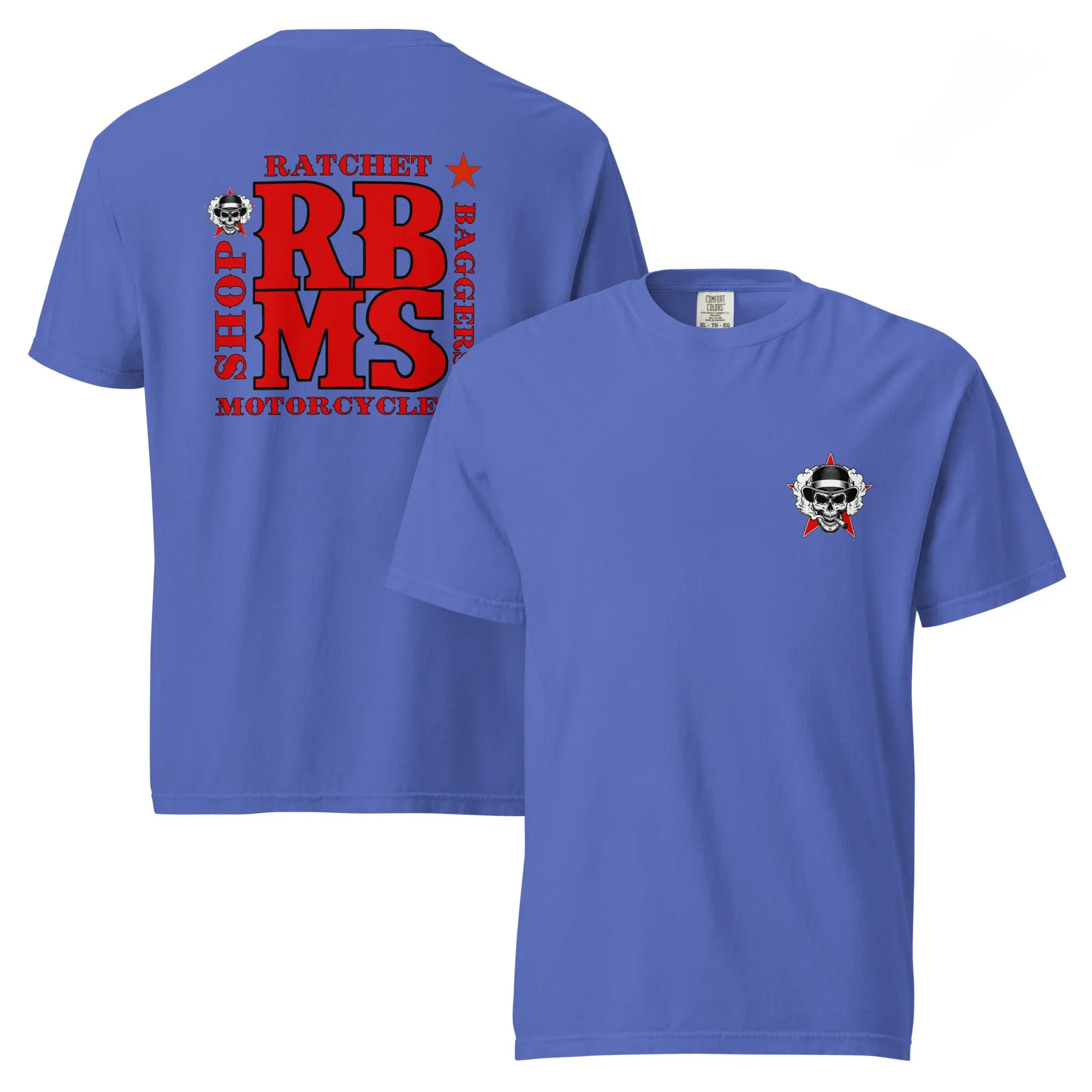 RBMS Back Spelled Out Logo Unisex garment-dyed heavyweight t-shirt