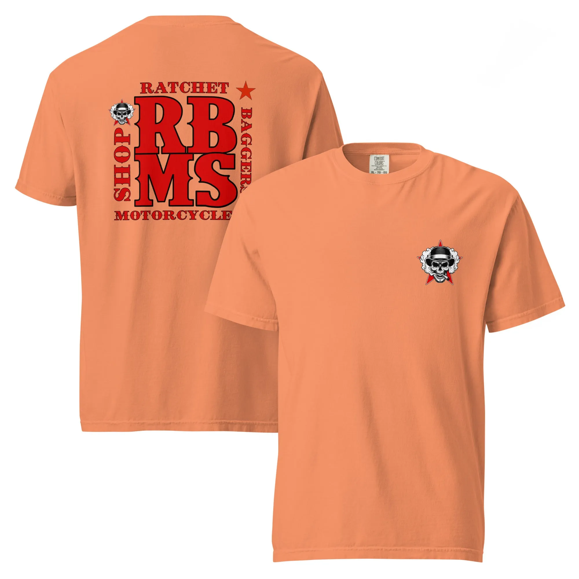 RBMS Back Spelled Out Logo Unisex garment-dyed heavyweight t-shirt