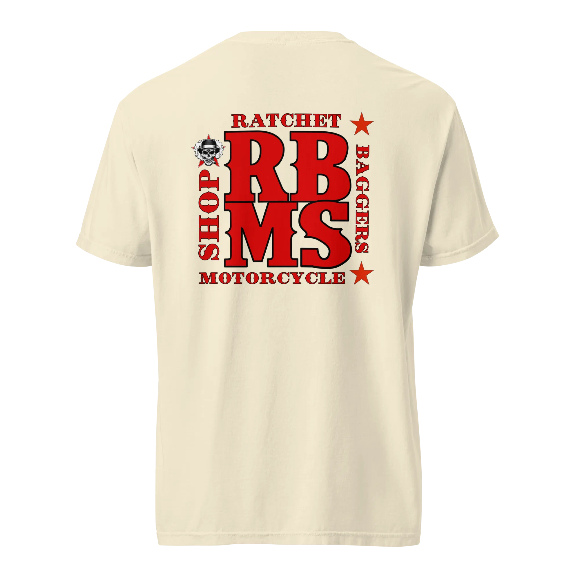 RBMS Back Spelled Out Logo Unisex garment-dyed heavyweight t-shirt