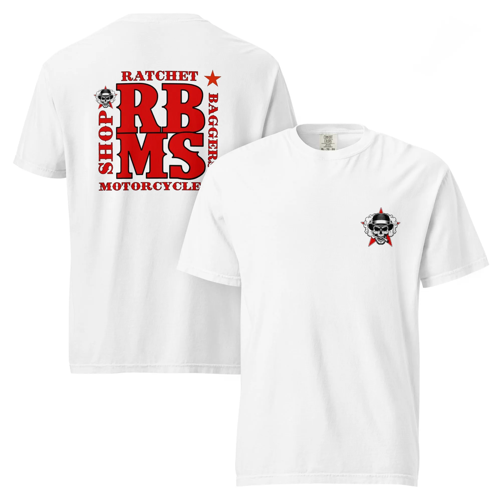 RBMS Back Spelled Out Logo Unisex garment-dyed heavyweight t-shirt