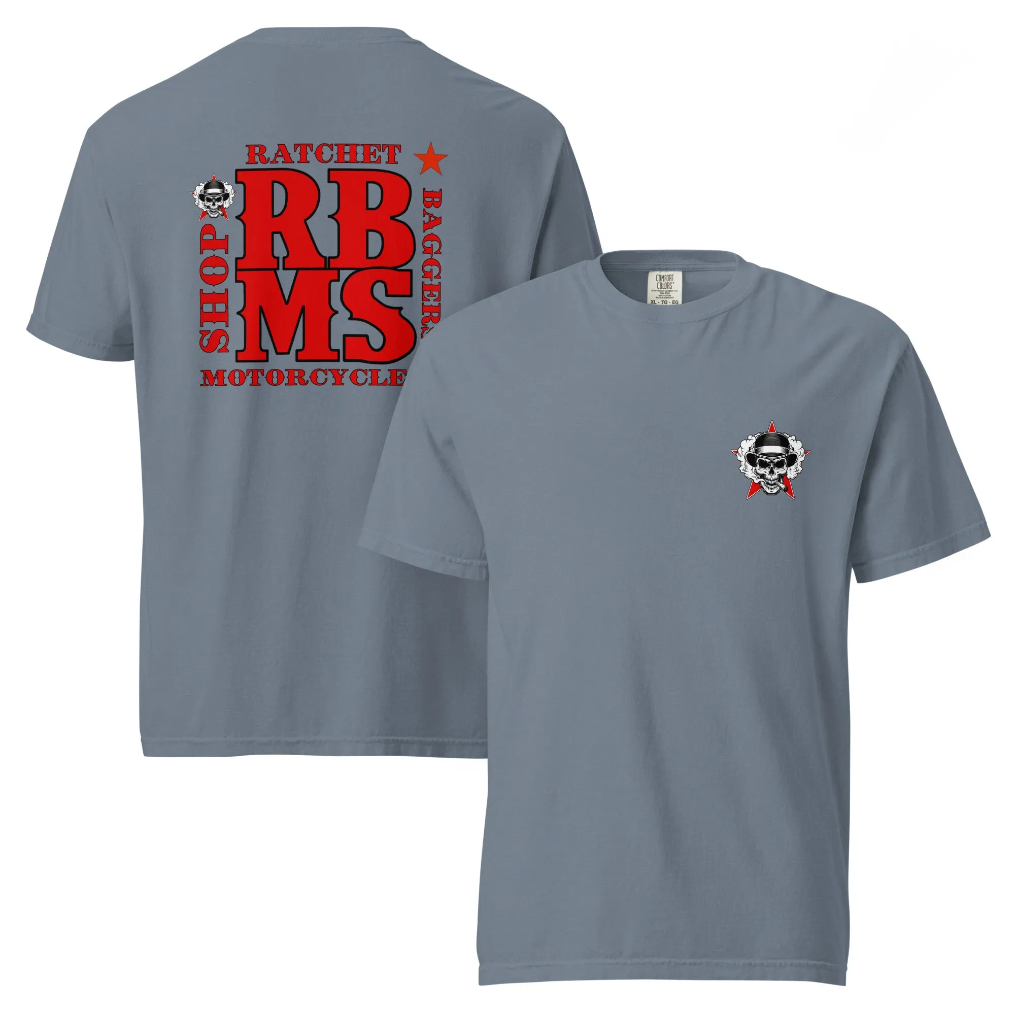 RBMS Back Spelled Out Logo Unisex garment-dyed heavyweight t-shirt