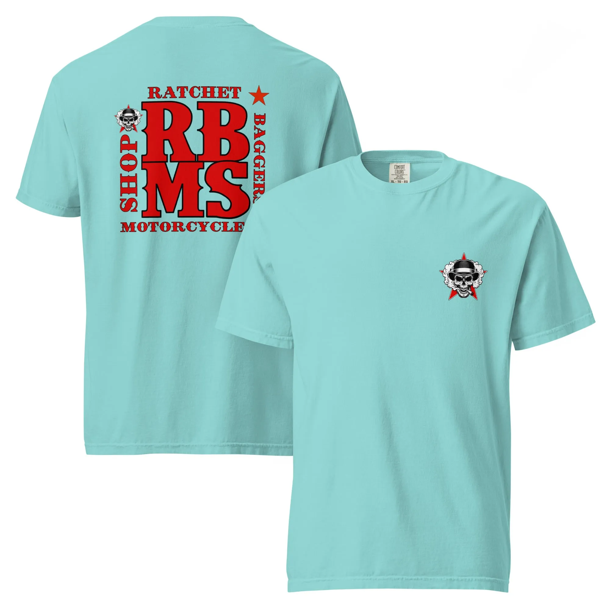 RBMS Back Spelled Out Logo Unisex garment-dyed heavyweight t-shirt