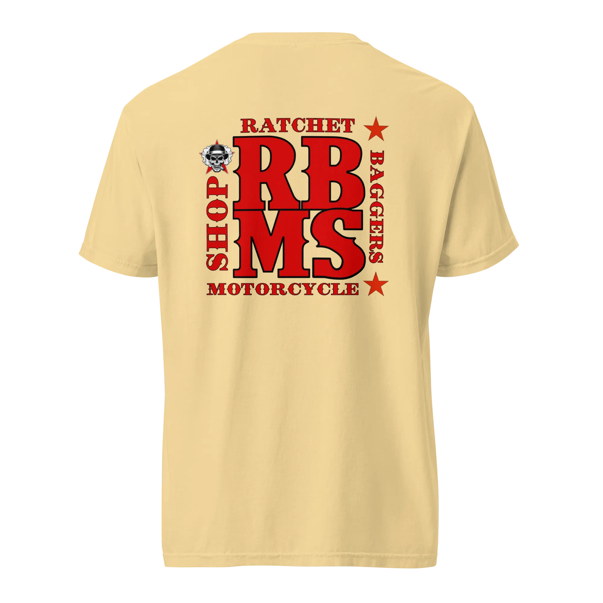 RBMS Back Spelled Out Logo Unisex garment-dyed heavyweight t-shirt