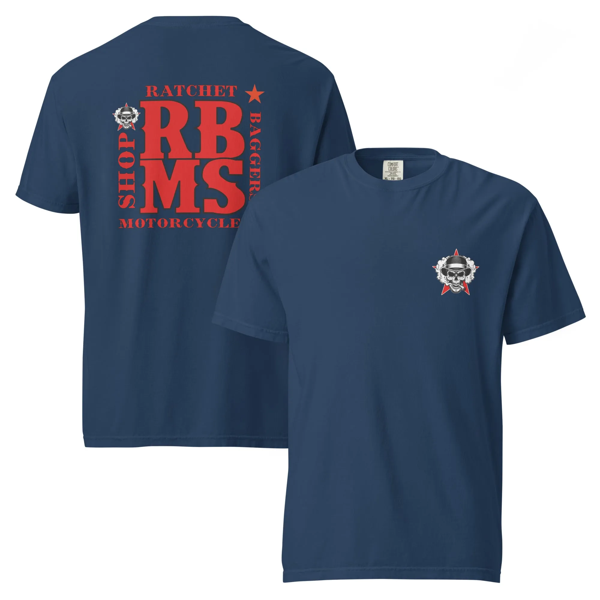 RBMS Back Spelled Out Logo Unisex garment-dyed heavyweight t-shirt