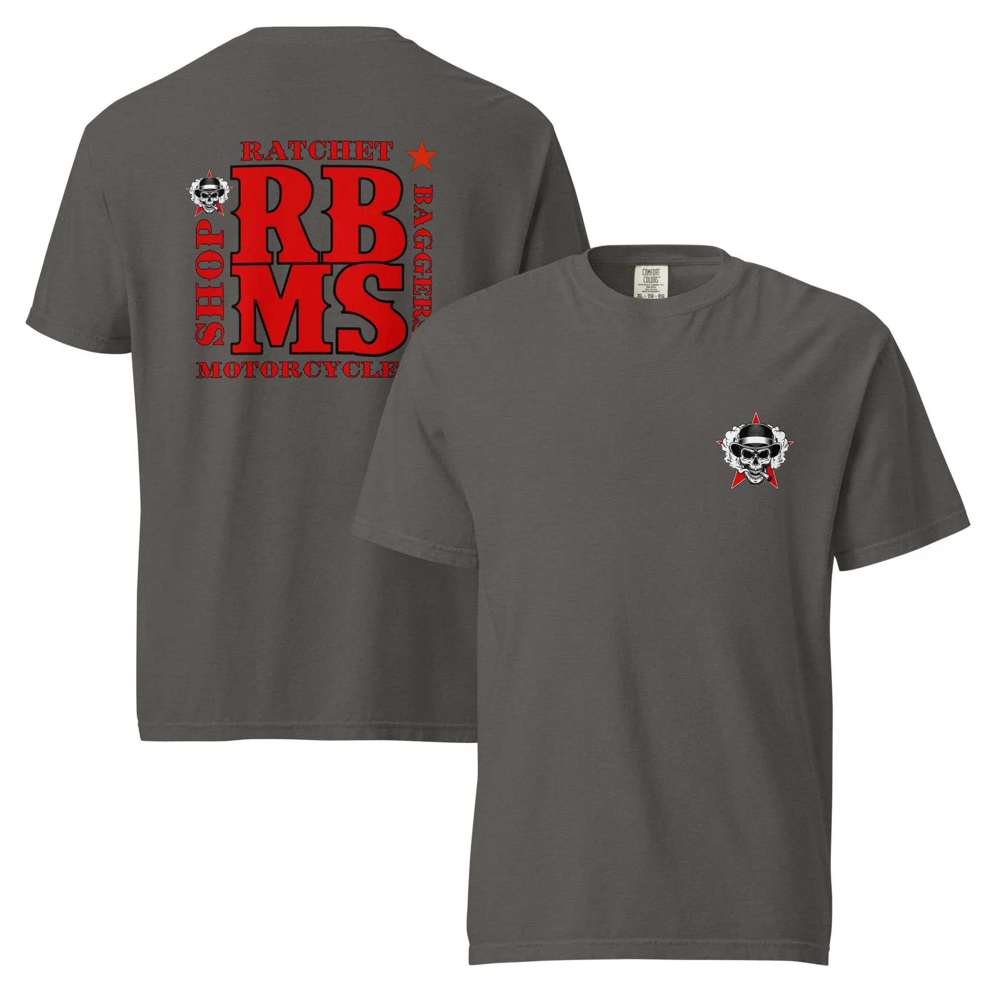 RBMS Back Spelled Out Logo Unisex garment-dyed heavyweight t-shirt