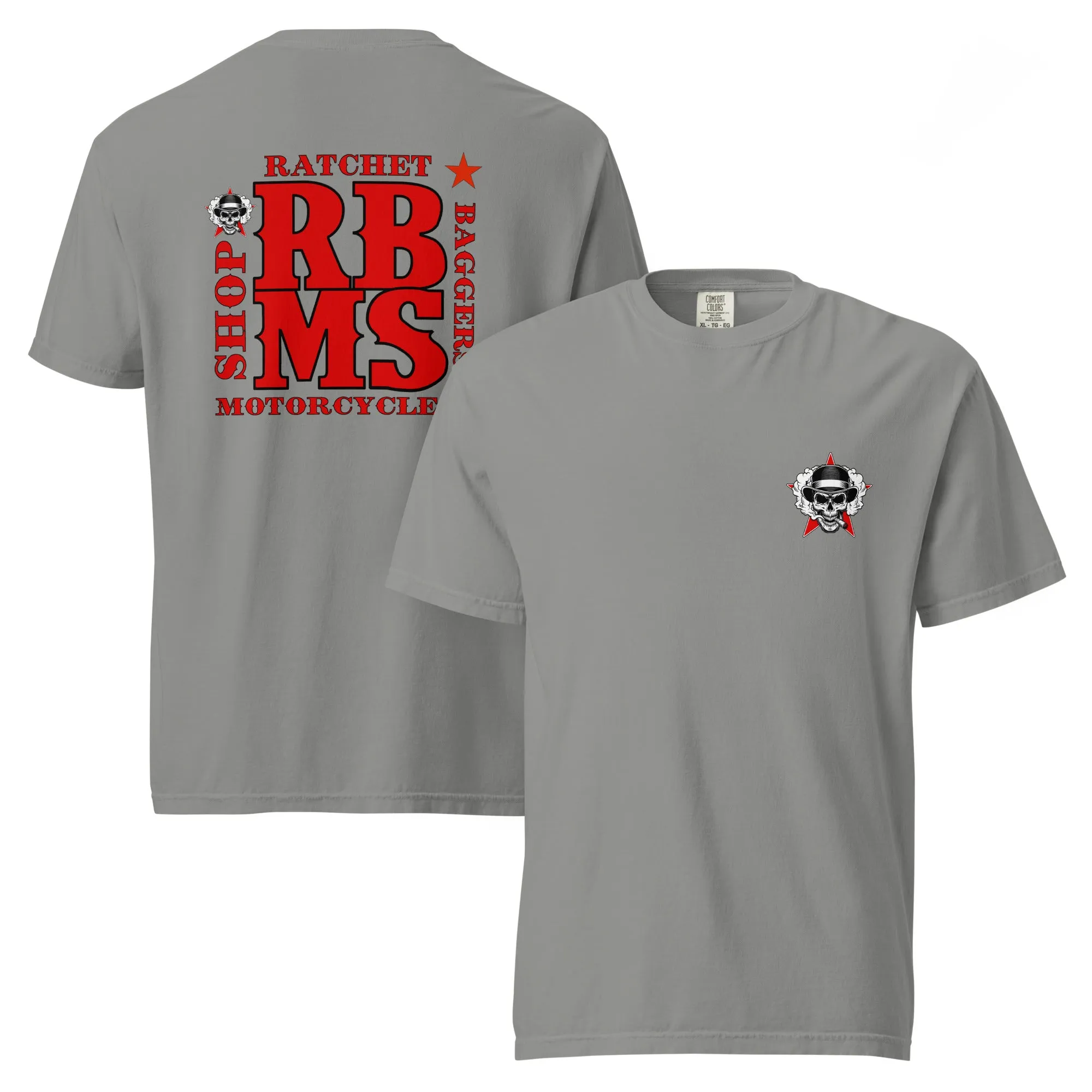 RBMS Back Spelled Out Logo Unisex garment-dyed heavyweight t-shirt