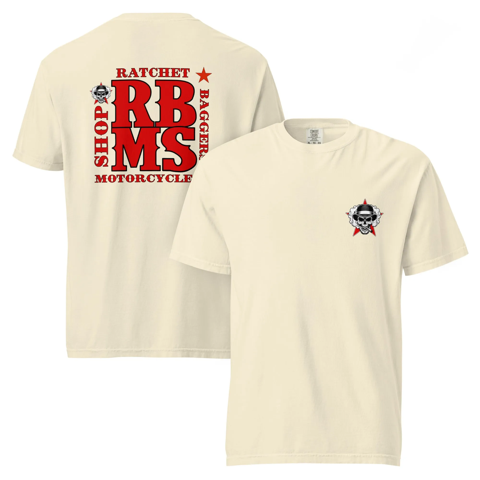 RBMS Back Spelled Out Logo Unisex garment-dyed heavyweight t-shirt